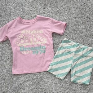 Barbie tshirt and shorts set, 5T